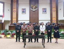 DPRD Sulut Gelar Rapat Paripurna Pengumuman Usul Pengesahan Pengangkatan Pasangan Calon Gubernur dan Wakil Gubernur Sulawesi Utara Terpilih Tahun 2024