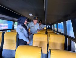 PT Jasa Raharja Kanwil Sulawesi Utara Gelar Kegiatan Ramp Check di Terminal Tipe A Kota Bitung Menjelang Libur Panjang Idul Adha 1446H