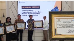 Cetak Rekor Pertama di Indonesia, Sulut Raih Penghargaan Sertifikat Akreditasi Pelatihan dengan nilai A Dari BPK RI
