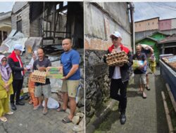 Wujud Solidaritas, MJP Sambangi Korban Kebakaran Singkil Saat Momen Lebaran