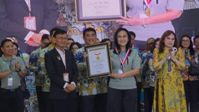 Pecahkan Rekor MURI, 2.000 Anak Sulut “Warnai” Aula Mapalus dengan Sukacita Paskah