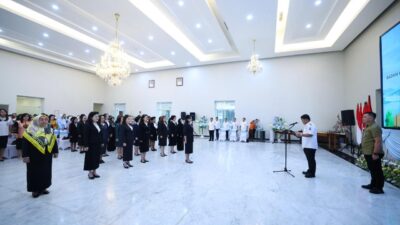 Resmi Dilantik, Ini Target Besar Gubernur Yulius untuk Pengurus BKOW dan LPPD Sulut Periode 2026-2031