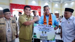 Lepas Jemaah Haji Sulut 2026, Gubernur Yulius Serahkan Bantuan Dana ‘Tali Kasih’ dan Titip Pesan Persatuan