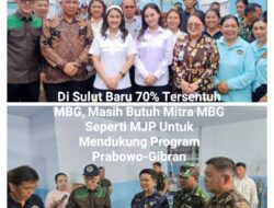 Di Sulut Baru 70% Tersentuh MBG, Masih Butuh Mitra MBG Seperti MJP Untuk Mendukung Program Prabowo-Gibran