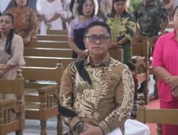 Hadiri HUT ke-174 Jemaat GMIM Eben Haezer Tenga, Sekretaris DPRD Sulut Niklas Silangen Sampaikan Pesan Gubernur