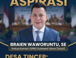 Jaring Aspirasi di Desa Tincep, Ketua Komisi I DPRD Sulut Braien Waworuntu Pastikan Kawal Tuntas Hak Rakyat
