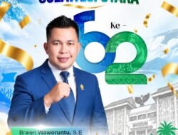Refleksi 62 Tahun Sulut, Ketua Komisi I DPRD Braien Waworuntu Puji Capaian Pembangunan Sulawesi Utara Dibawah Komando Gubernur Yulius Selvanus