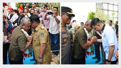 Ketua Komisi I DPRD Sulut Braien Waworuntu Dampingi Gubernur YSK Sambut Kedatangan Kapolda Baru Irjen Pol.Yudo Hermanto di Bumi Nyiur Malambai