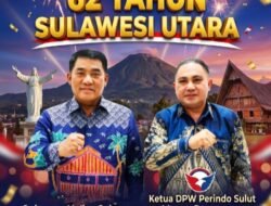 HUT ke-62 Sulawesi Utara, Ketua Perindo Sulut Meyvo Rumengan Salut Prestasi Gemilang Kepemimpinan Gubernur YSK