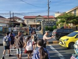 Polsek Malalayang Kawal Kelancaran Lalu Lintas Lewat “Pos Cakalang”